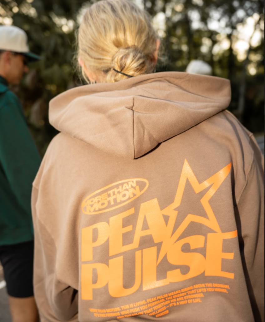 More than Motion Hoodie - Brown / Orange - LOCAL PICKUP