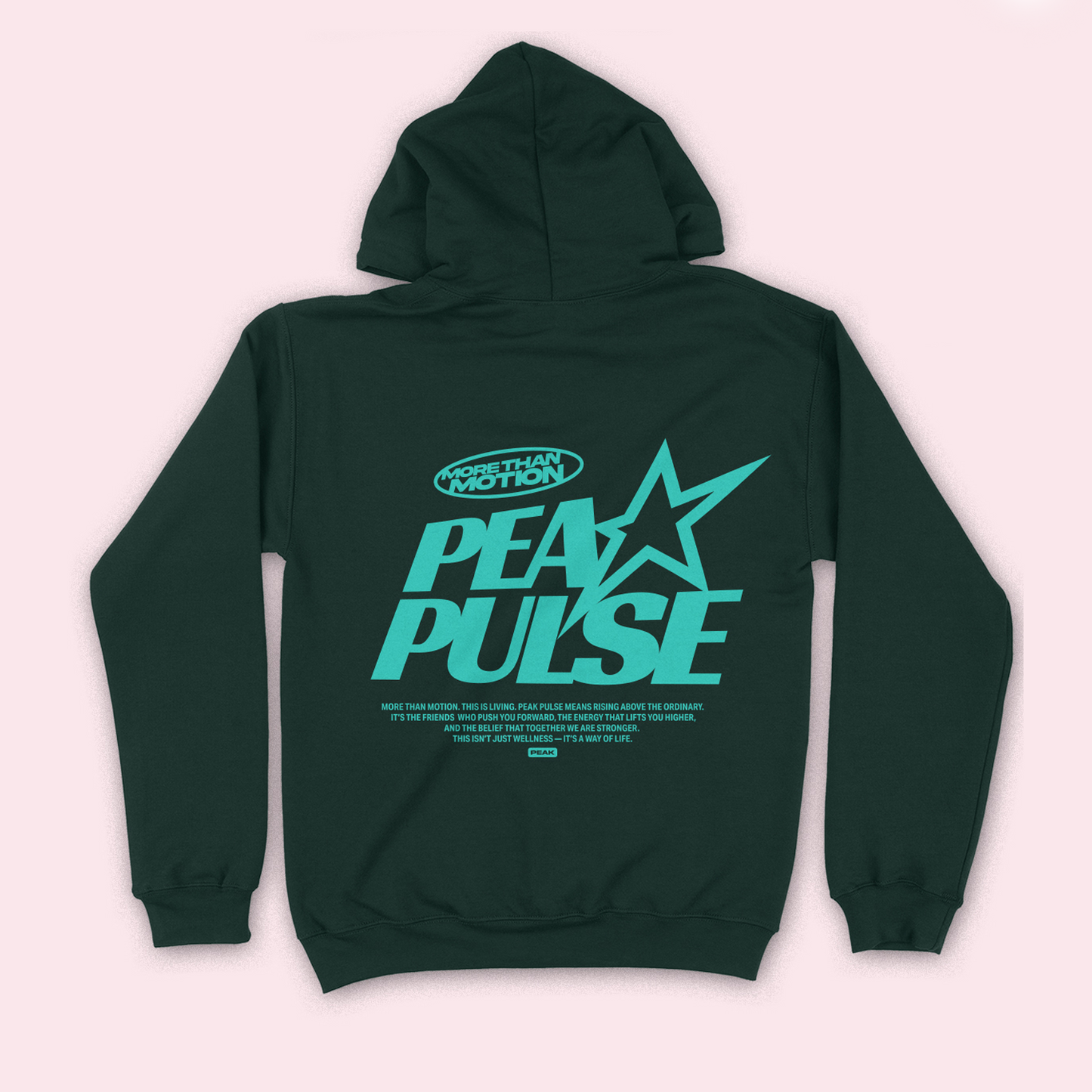 More than Motion Hoodie - Green / Teal - LOCAL PICKUP