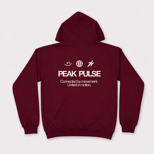 Connected by Movement - Maroon / Cream - LOCAL PICKUP - Peak Pulse