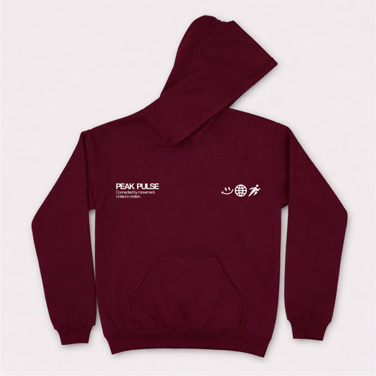 Connected by Movement - Maroon / Cream - LOCAL PICKUP - Peak Pulse